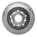 R1 92-98 Lexus SC300 Rear Right Drilled & Slotted Silver Brake Rotor