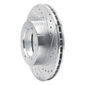R1 91-98 Toyota 4Runner Front Right Drilled & Slotted Silver Brake Rotor