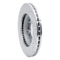 R1 90-92 Toyota Land Cruiser Front Right Drilled & Slotted Silver Brake Rotor