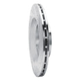 R1 17-24 Maserati LeVante Rear Left Drilled & Slotted Silver Brake Rotor