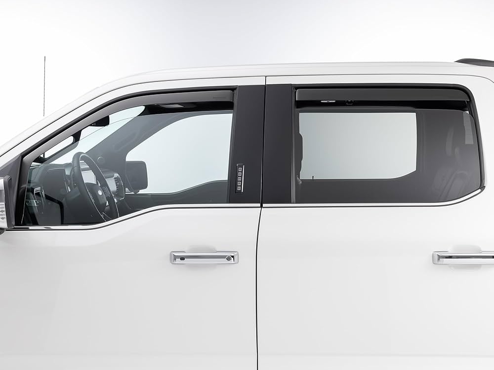 WeatherTech Matte Black Front Rear Side Window Deflectors Fits -20-26 Compass - 82948IMB