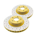 DBA 98-02 Chevrolet Camaro Rear Street Series Drilled & Slotted Rotor w/Gold Hat