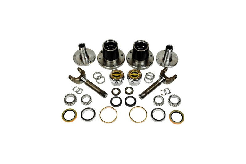 Dynatrac Free-Spin Kit 1999-04 Ford F250 F350 w Warn Hubs Fine Studs DTFO60-3X1104-B