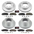 Power Stop 2012 Ford F-350 Super Duty Front and Rear Z17 Coated Brake Kit