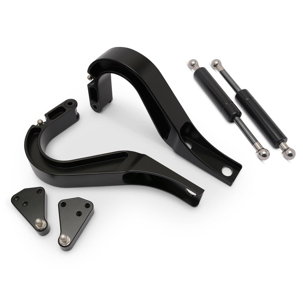 Billet Trunk Hinges Matte Black