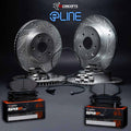 R1 19-25 Freightliner Sprinter 2500 Front & Rear Drill/Slot Silver Rotors w/Super Duty Pads
