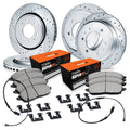R1 19-25 Freightliner Sprinter 2500 Front & Rear Drill/Slot Silver Rotors w/Super Duty Pads