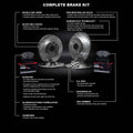 R1 20-25 Acura Integra Front & Rear Drill/Slot Silver Rotors w/Optimum Pads