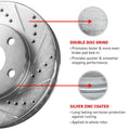 R1 13-16 Dodge Dart Front & Rear Drilled & Slotted Silver Brake Rotor Set