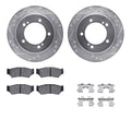 R1 99-04 Chevy Tracker Front Drill/Slot Silver Rotors w/Optimum Pads