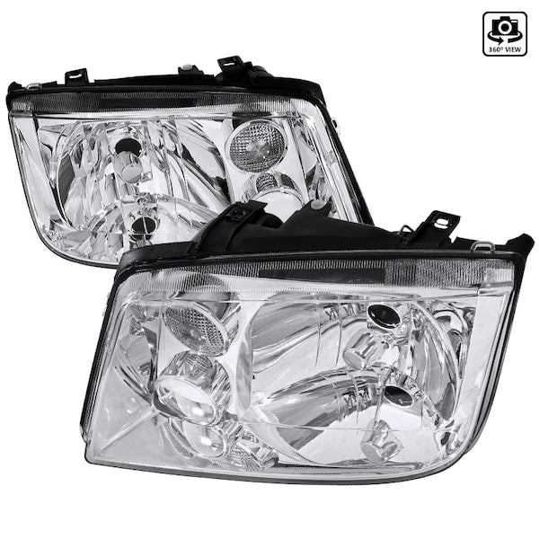 HEADLIGHTS CHROME WITHOUT FOG LIGHTS HB5 LOW BEAM- NO BULBS INCLUDED