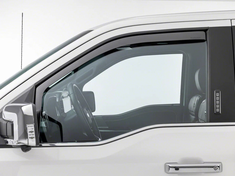 WeatherTech Matte Black Front Side Window Deflectors Fits -23-26 Chevrolet GMC - 801073IMB