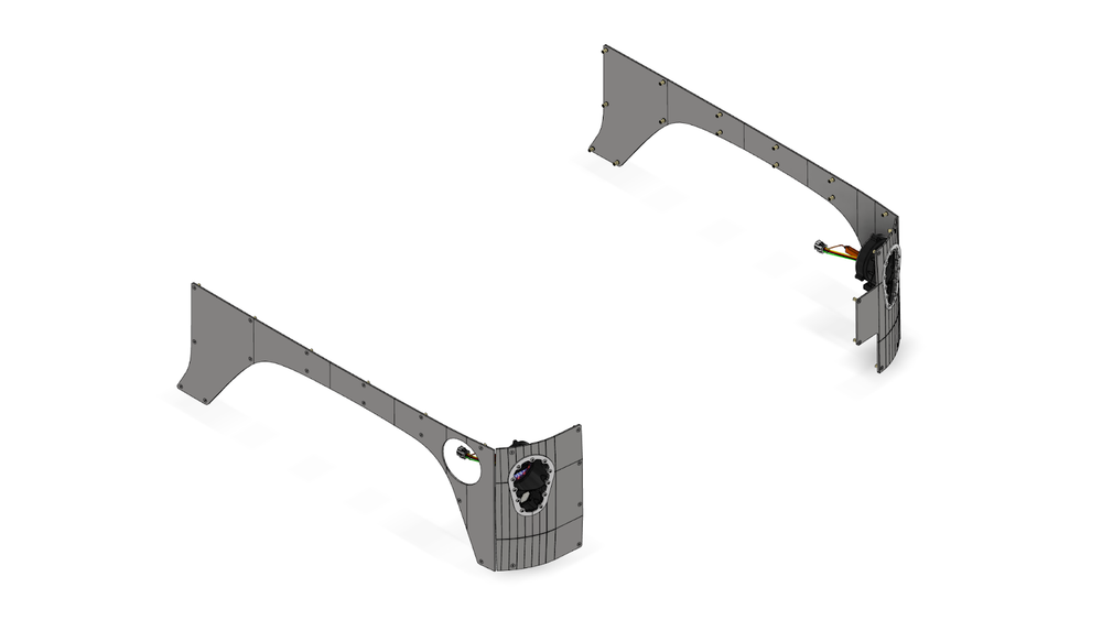 Motobilt Corner Armor with Tail Light System for Jeep JK 2 Door MB1137