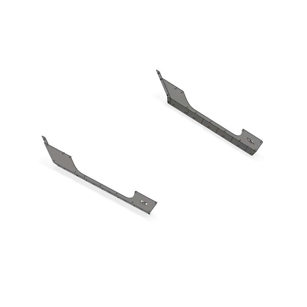 Motobilt Tomahawk Stretch Rocker Armor for MB1273 - Jeep JK - Aluminum MB1279-F-A