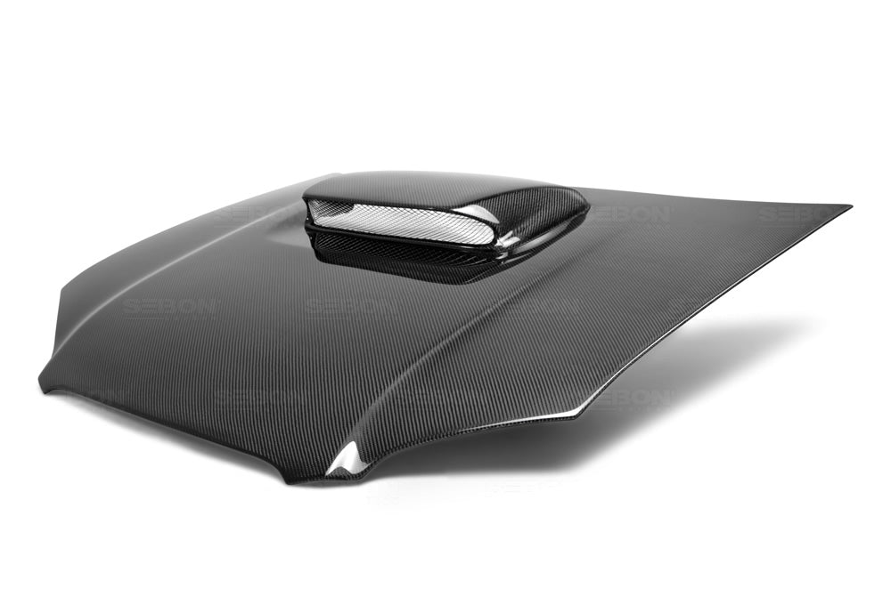 Seibon OEM Style Carbon Fiber Hood Blue Kevlar Subaru WRX 2004-2005
