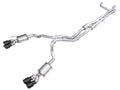 AWE 2021+ Chevy Suburban/GM Yukon XL 6.2L 0FG Edition Cat Back Exhaust - Quad Diamond Chrome Tips