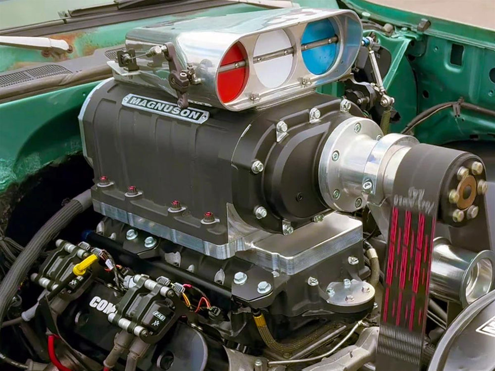 Magnuson Superchargers 6-71 8-71 5.15in TVS3100 M.O.A.B. Mother of All Blowers Wrinkle Black1 2 4 10-00-31-651-BL
