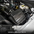 PPE Intake Air Cleaner Cover (Lid) - Ford 2.7L Ecoboost F150 2015-2026 - Carbon Fiber - Twill Weave 315001060