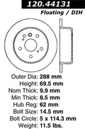 StopTech Drilled Sport Brake Rotor