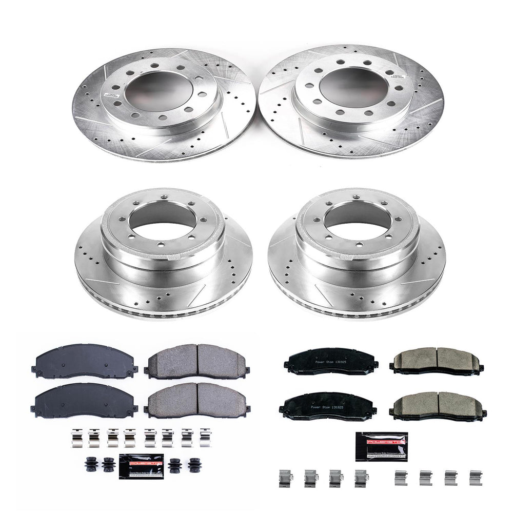 Power Stop 2016 Ford F-350 Super Duty Front & Rear Z23 Evolution Sport Brake Kit