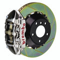 Brembo 06-12 325i (Excl. xDrive) Rear GTR BBK 4 Pist Billet 345x28 2pc Rotor Slotted Type1 - Nickel