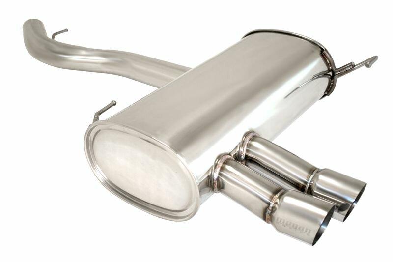 Megan Axle Back Exhaust 2007-11 BMW E90 4 Dr E92 2 Dr (328i only) Single w SS Tips