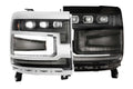 ~(1 lbs. 12X12X3)~ XB LED Heads: Chevrolet Silverado 1500 (16-18) Trim (Set / Black)
