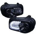 PROJECTOR HEADLIGHT - GLOSSY BLACK