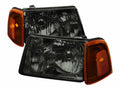 SMOKE EURO HEADLIGHT WITH CORNER