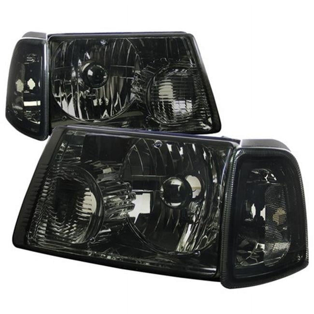 SMOKE EURO HEADLIGHT WITH CORNER