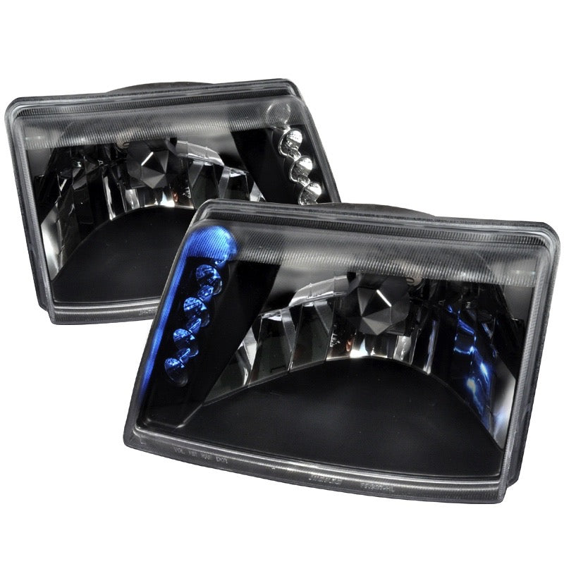CRYSTAL HOUSING HEADLIGHTS BLACK