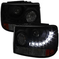 PROJECTOR HEADLIGHTS WITH LED-SMOKE