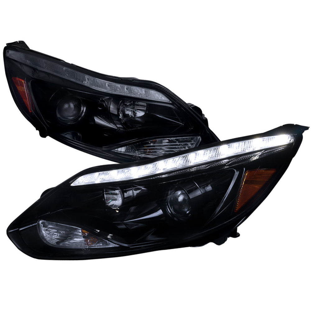 PROJECTOR HEADLIGHT - GLOSSY BLACK