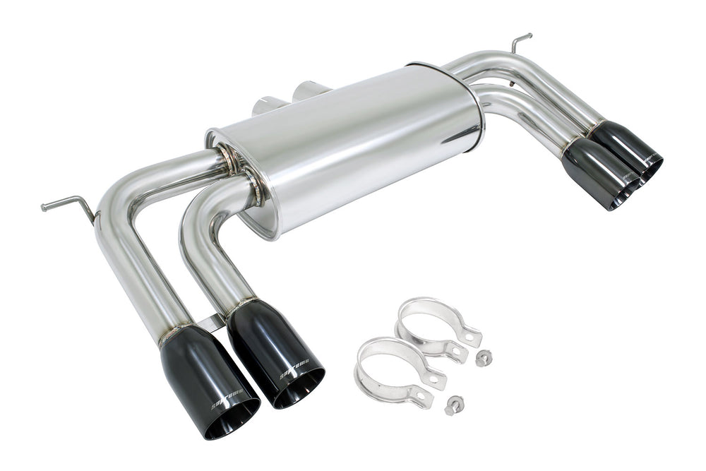 Megan Axle Back Exhaust Stainless Black Chrome Tips BMW E70 X5M 10-13 X6M 10-14 (Do not fit regular X5 X6)
