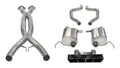 2.75 Inch Axle-Back Xtreme Dual Exhaust Polygon Polished Tips 17-Present C7 Corvette Grand Sport Z06