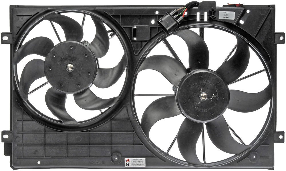 DUAL FAN ASSEMBLY W/ MOTOR