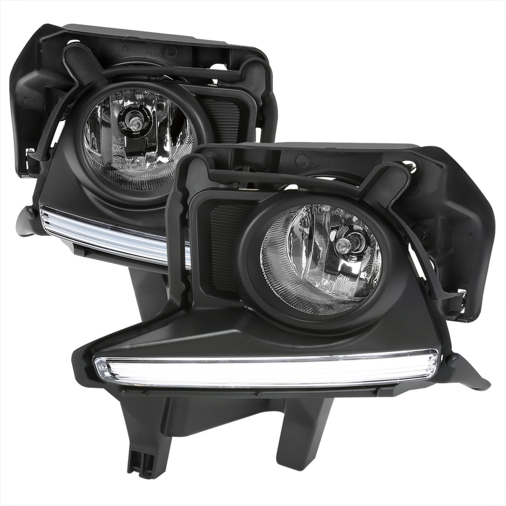 LED FOG LIGHTS - CLEAR - LED STRIP - SWITCH