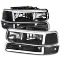 MATTE BLACK HOUSING CLEAR LENS WITH LED BAR