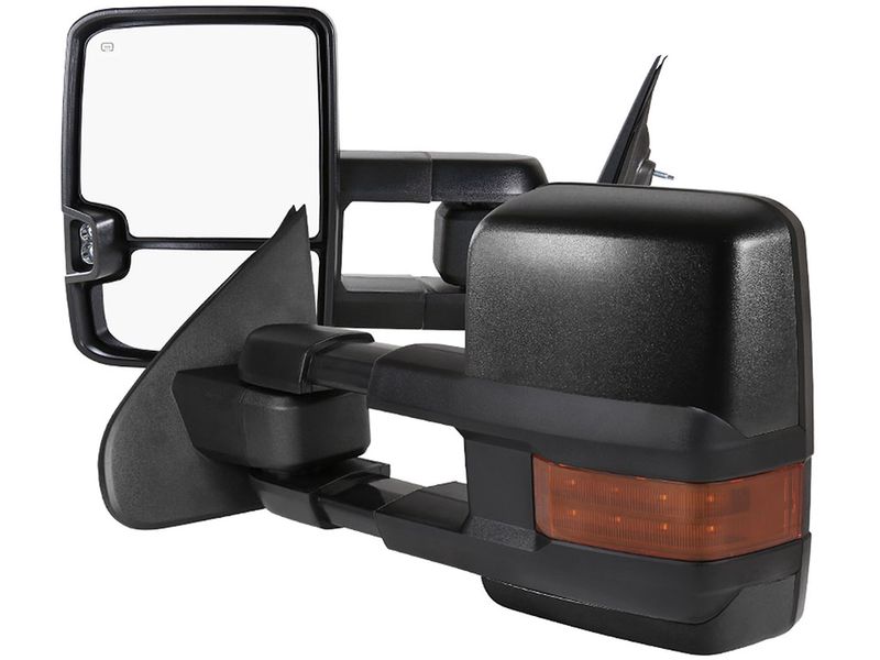 TOWING MIRRORS- BLACK COVER- AMBER