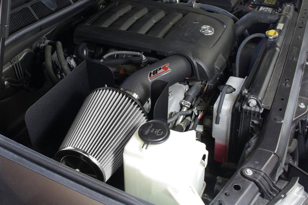 HPS Performance Performance Shortram Air Intake 2008-2011 Toyota Sequoia 5.7L V8 Includes Heat Shield Black