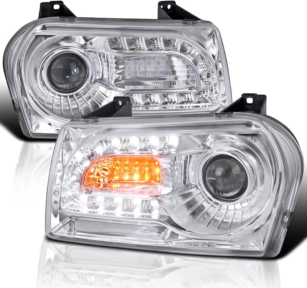 PROJECTOR HEADLIGHTS GLOSSY BLACK H
