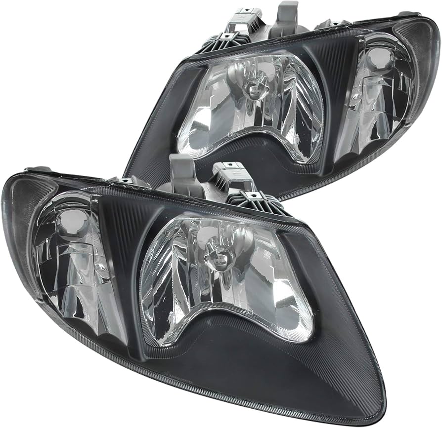 EURO HEADLIGHTS BLACK HOUSING