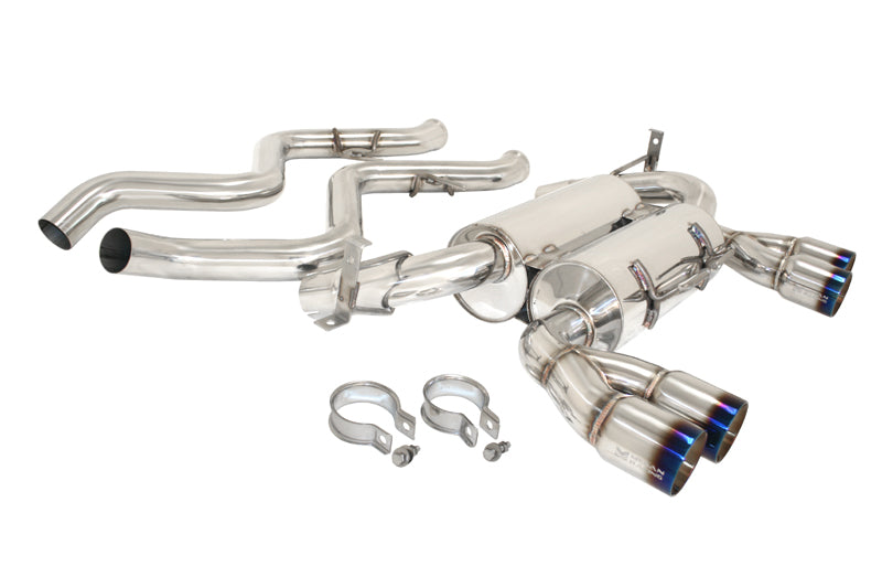 Megan Axle Back Exhaust BMW M3 4Door Blue Roll Tips