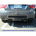 Megan Axle Back Exhaust BMW M3 4Door Blue Roll Tips
