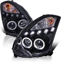 PROJECTOR HEADLIGHT GLOSS BLACK HOU