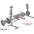 Control arm - lower inner bushing 4 Bushings 2 Tubes Grease