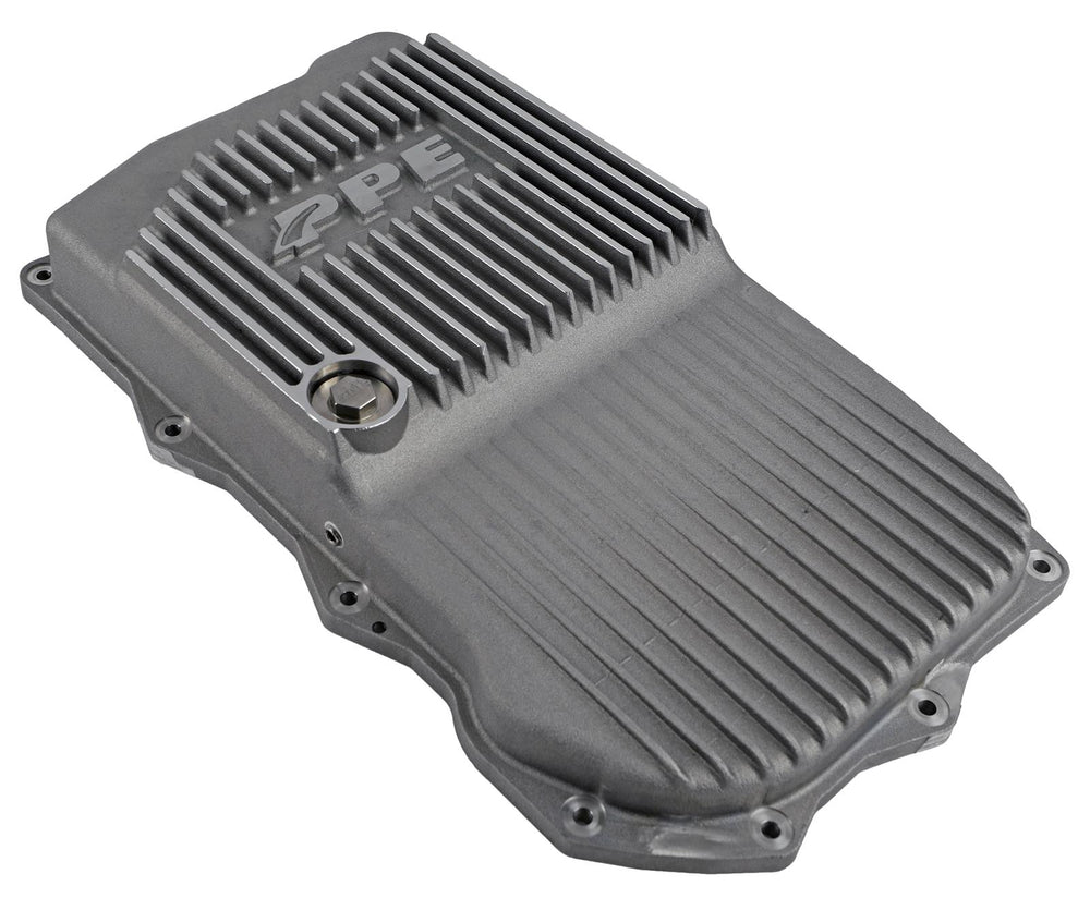 Heavy-Duty Cast Aluminum Transmission Pan - Raw - JL JT Wrangler - Step Bottom Shallow - 850RE Transmission