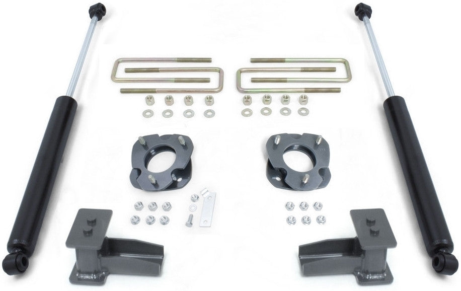 4" BLOCKS & U-BOLTS, REAR FOX SHO