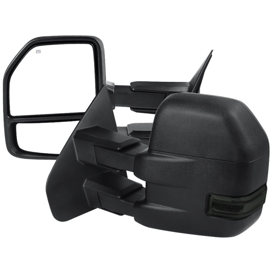 TOWING MIRRORS BLACK TEXTURE- SMOKE SIGNAL- POWER HEATED