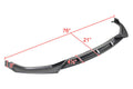 SEDAN FRONT BUMPER LIP - MATTE BLACK